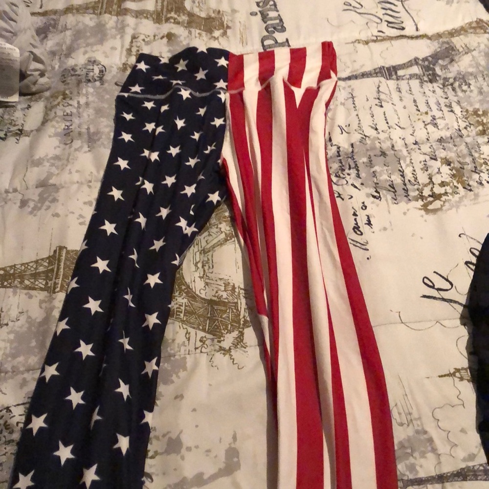 American flag leggings
